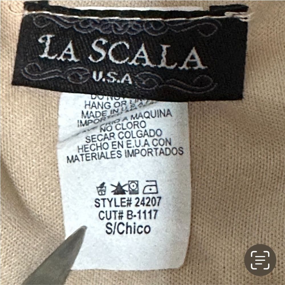 LaScala Black Lace Mid Length Sheath Dress Sz Small - Picture 2 of 5